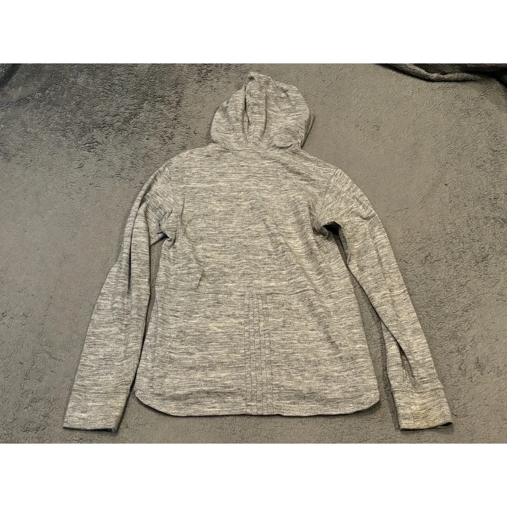 Adidas Mens Small Space Dye Pullover Hoodie Gray White 100% Cotton RN 88387